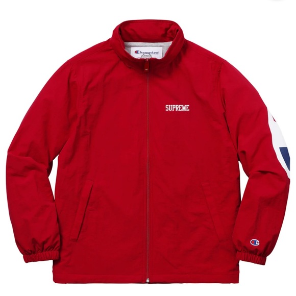 SUPREME X CHAMPION TRACK JACKET DARK RED SS16 - Picture 2 of 2